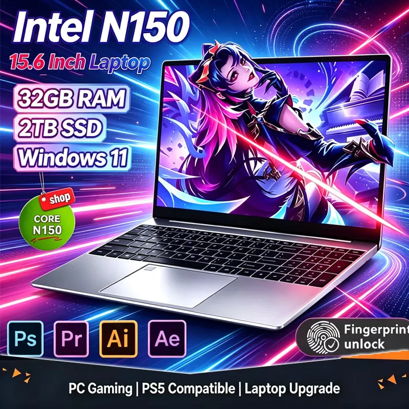 2026 New 15.6' Intel N150 Wind - огляд і ціна Ddr4 32Gb