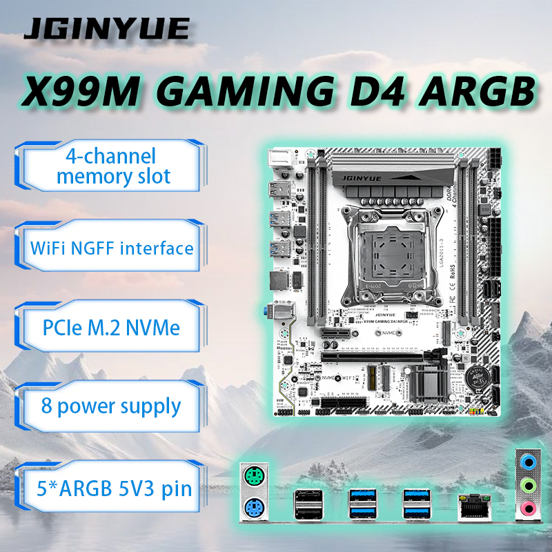 JGINYUE X99 Motherboard LGA201 - огляд і ціна Ecc Ram Server