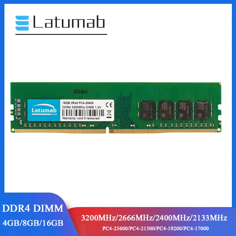 Latumab RAM DDR4 Desktop Memor - огляд і ціна Ddr4 2400Mhz