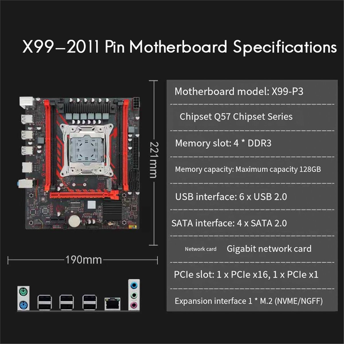 (A01R) X99 Motherboard X99 P3  - огляд і ціна Ddr3 Ram