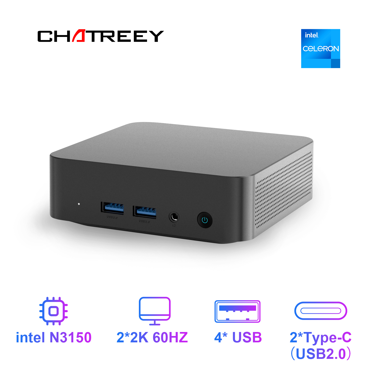 Chatreey  Mini PC T9 N3150  DD - огляд і ціна Ddr3 8Gb